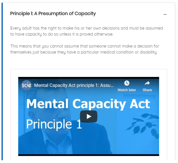 MCA 2 Social Care Mental Capacity Act Essentials Courses | eLearning