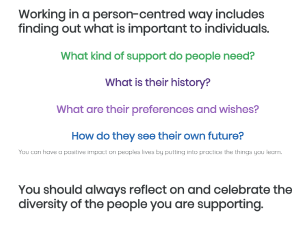 PCC 5 Social Care Person-centred Care | Care Certificate Online Training