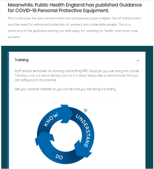 Social Care PPE (COVID-19) Essentials Courses | Care Certificate eLearning