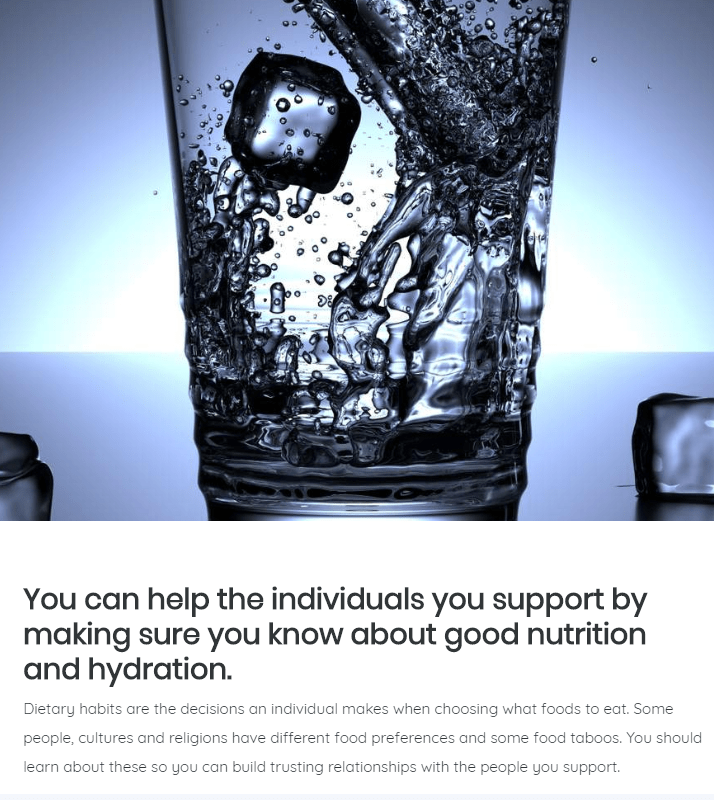 fluids nutrition 5 Fluids and Nutrition Course on Social Care | eLearning Training