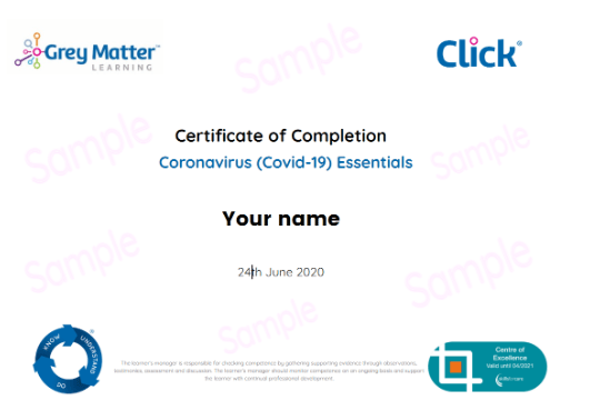 free covid-19 training certificate