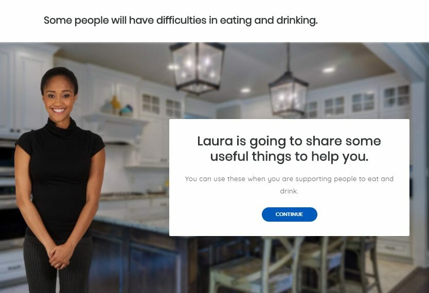 Eating and drinking support screenshot1 eating and drinking course image