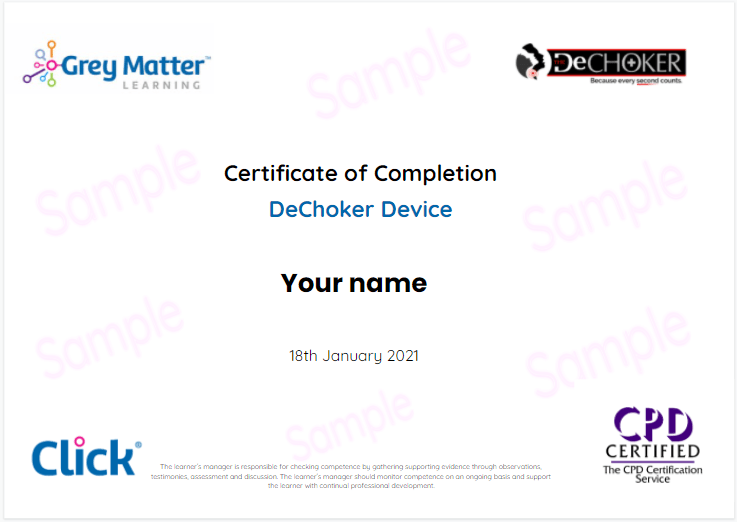 learning certificate