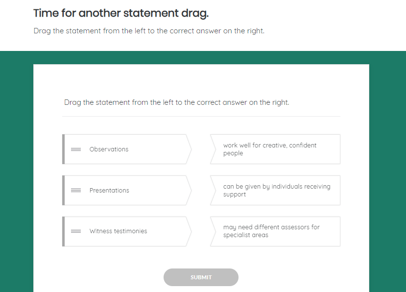 assessing comp screenshot 2 Care Certificate assessing