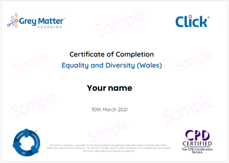 ED wales Certificate CIW
