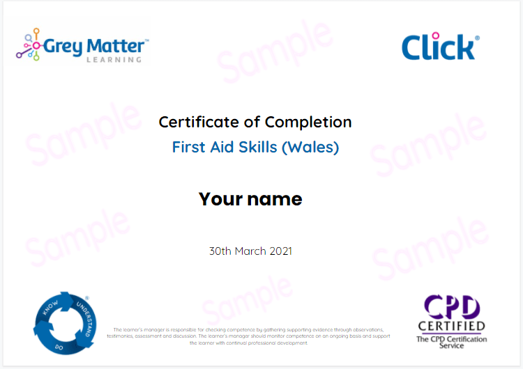 First Aid Wales First Aid Certificate