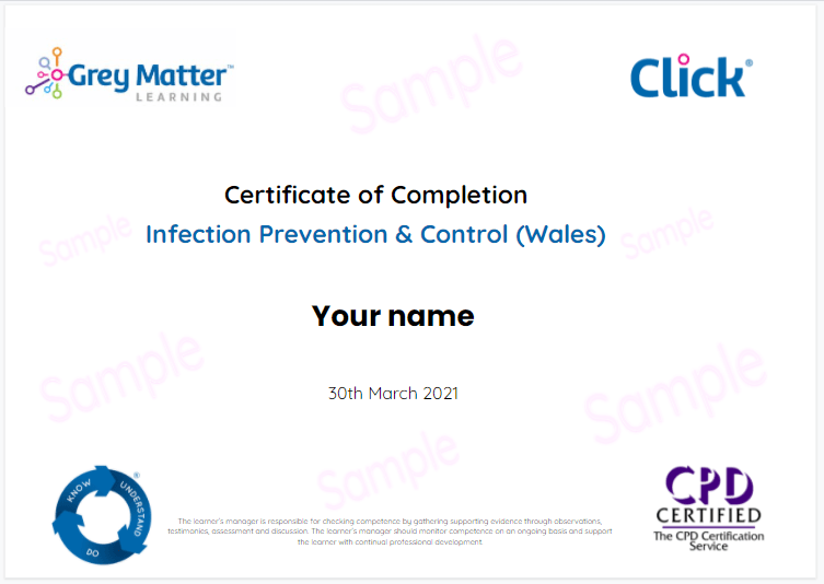 IPC Wales certificate IPC Training