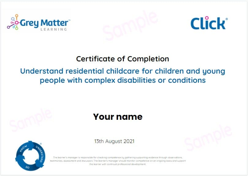 Complex conditions certificate