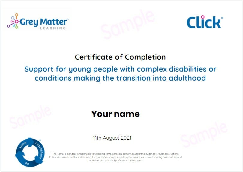 complex transition certificate
