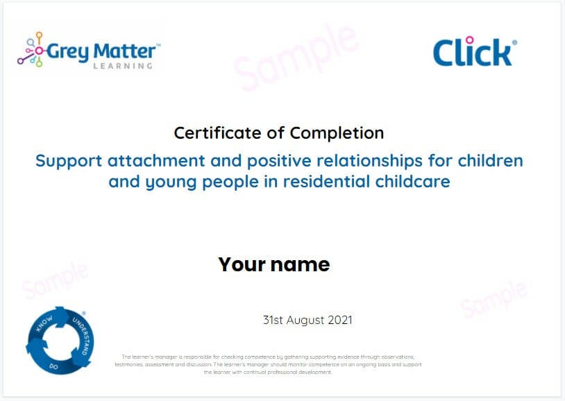 attachment relationship certificate