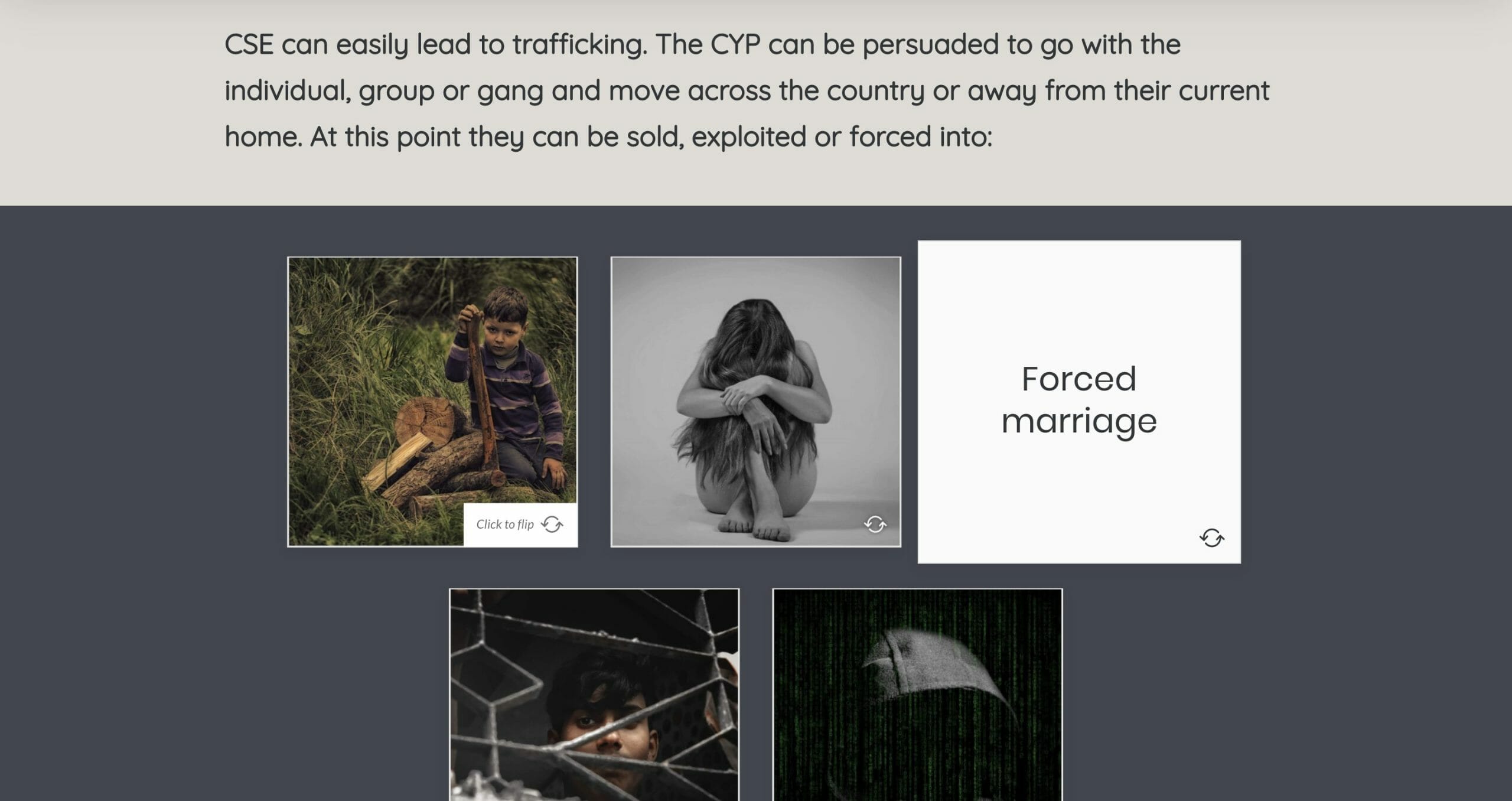 Child Sexual Exploitation Child Sexual Exploitation