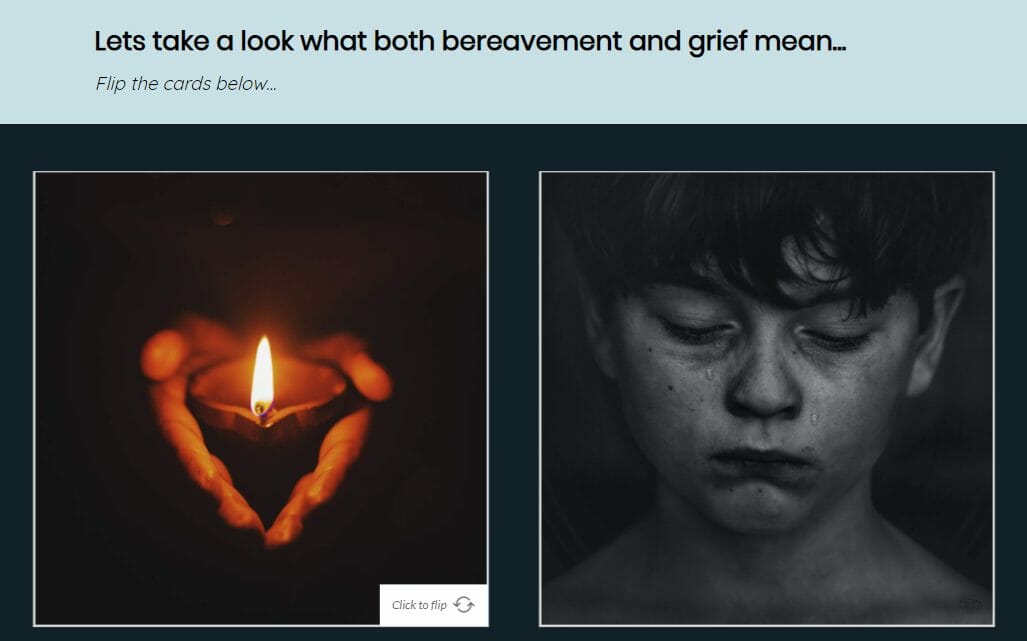 Loss and bereavement screenshot 1 Loss and bereavement screenshot 1