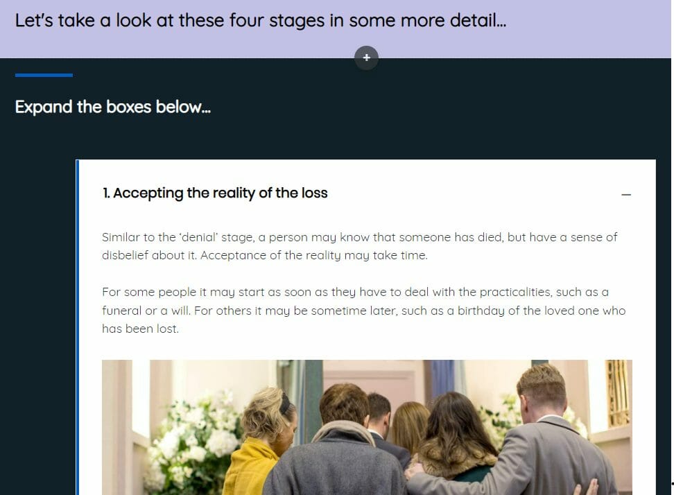 Loss and bereavement screenshot 3 Loss and bereavement screenshot 3