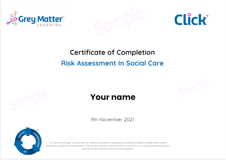 risk assessment certification