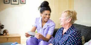 recruited care worker